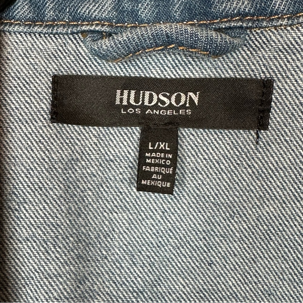 Hudson Jeans Trucker Jean‎ Jacket Cotton L/XL - Picture 12 of 16